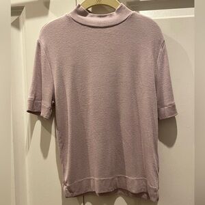 Aritzia Babaton Gonzalo T-shirt Munro Mauve Sz XS NWOT